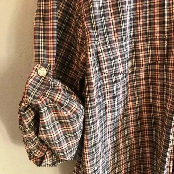 Woolrich roll-sleeve plaid button down - Picture 5 of 8